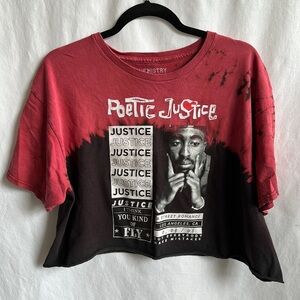 Chemistry Poetic Justice cutoff cropped tee, size XL